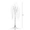 6ft. Pre-Lit White Weeping Willow Artificial Christmas Tree, Warm White LED Lights